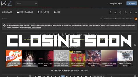 kingdomleaks|Kingdom Leaks is shutting down their servers in 2021